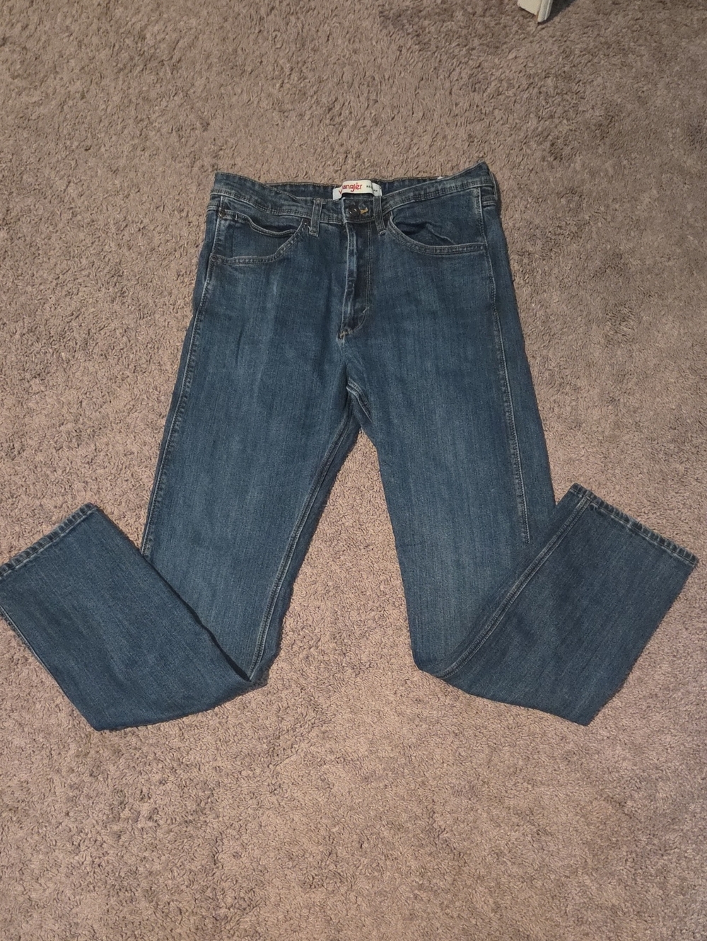Wrangler Men's Dark Blue Straight Jeans 32x34